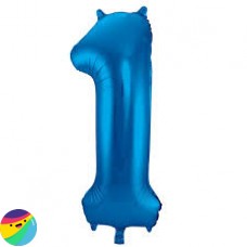Folija balon - Številka 1 Modre barve Folija balon - Številka 1 Modre barve